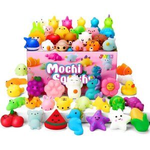 ⭐25 Pack Mini Favors Kawaii Squishy Stress Relief Bags Fillers with Storage Box